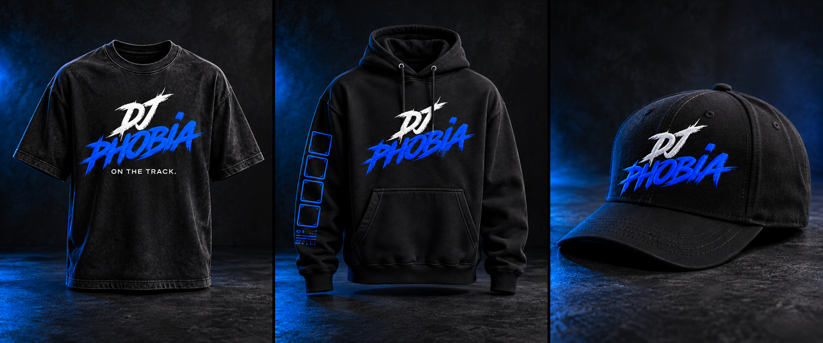 DJ PHOBIA On The Track Tee mockup